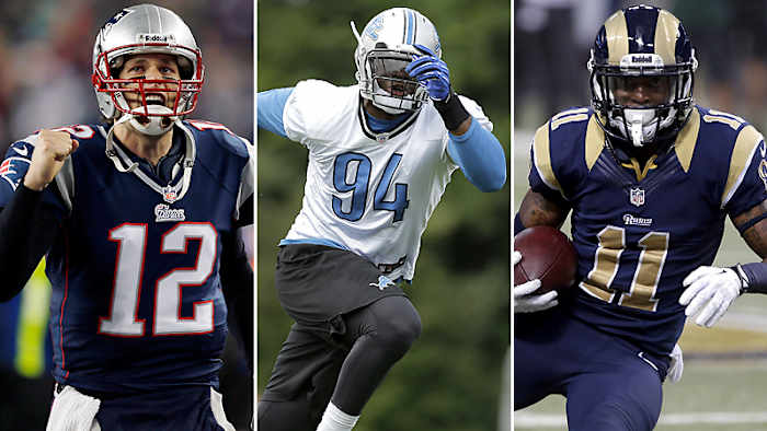Tom Brady, Ziggy Ansah, Tavon Austin.